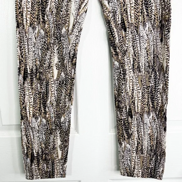 BDG High Rise Cigarette Ankle Skinny Jeans Tan & Black Reptile Print Women’s 28 - Picture 5 of 10